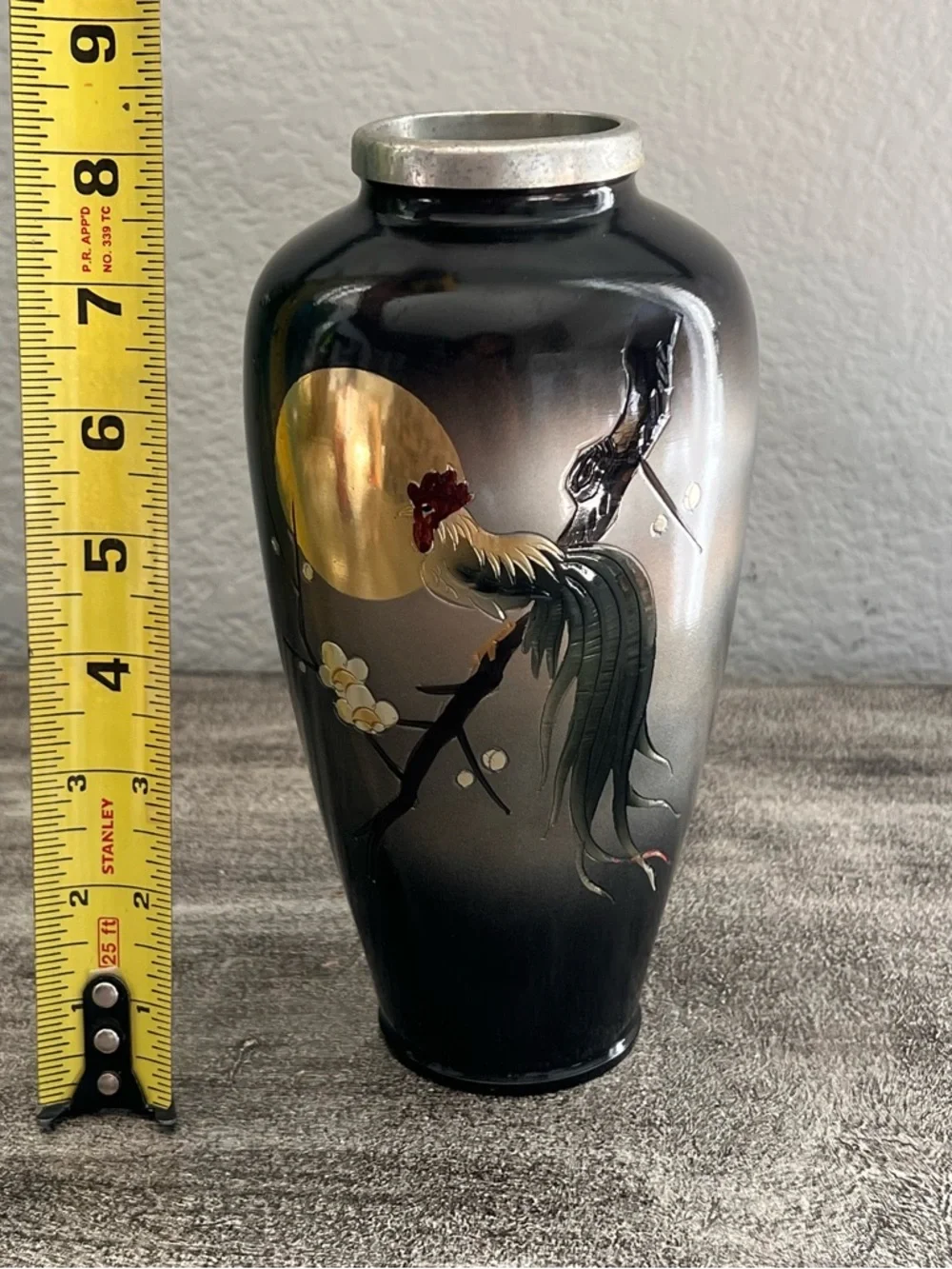 Vintage Japanese mixed metal bronze 8